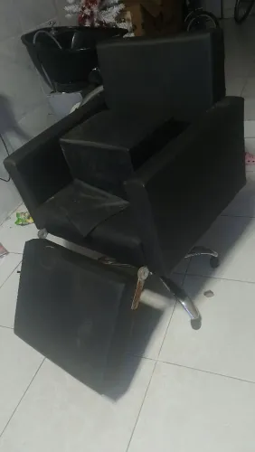 Cadeira barbeiro reclinável