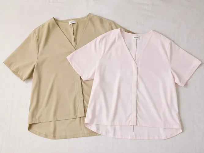 Kit 2 blusas femininas Hering estilo alfaiataria tam G