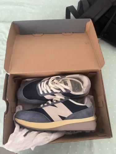 Tênis New Balance 370v1 Unissex - Marinho+Branco