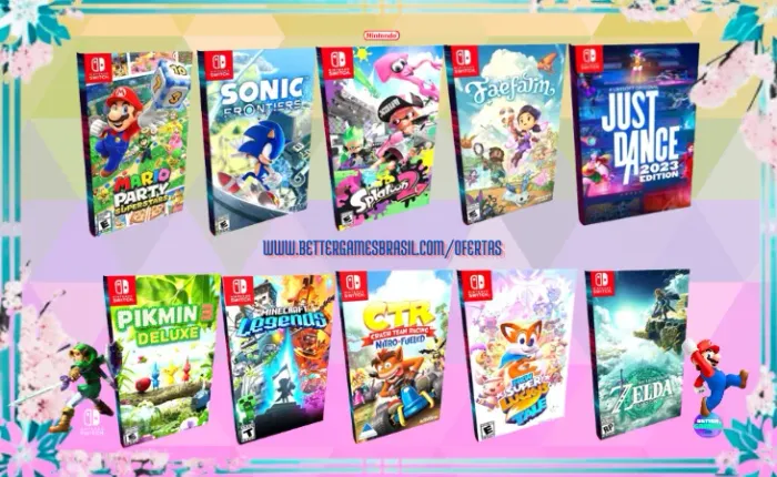 Sonic 1 FaeFarm Splatoon Minecraft Zelda JustDance Pokemon Nintendo Crash Mario Party 3