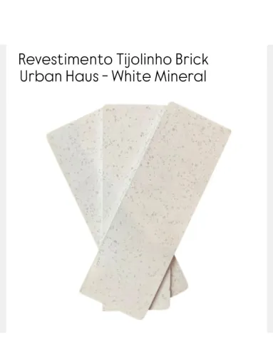 Revestimento Tijolinho Brick Urban Haus - White Mineral