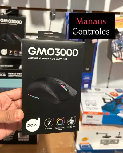Mouse Gamer 12.800 Dpi GMO3000 Rgb 6 Botões ( Promoção )