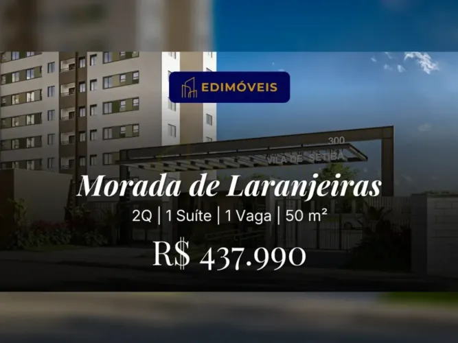 Apartamento 2 quartos na Morada de Laranjeiras, ideal para sua família e lazer