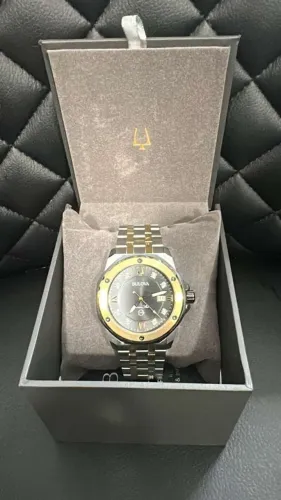 Relógio Bulova Marine Star Original Aço/Dourado - Masculino