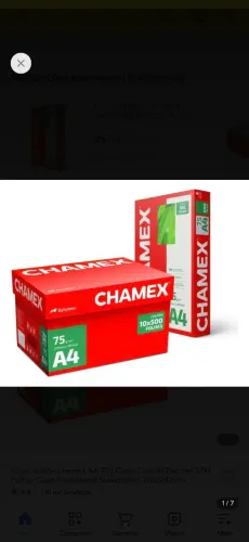 RESMA CHAMEX CAIXA COM 10 RESMAS