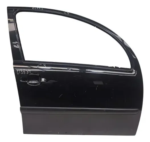 Porta Dianteira Direita Preta Citroen C3 2004 2011 001884