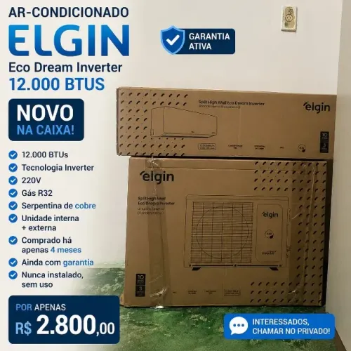 AR-CONDICIONADO ELGIN ECO DREAM INVERTER 12.000 BTUS