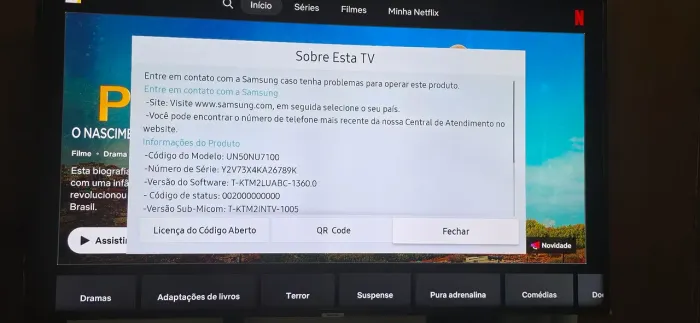 Smart TV samsung 4k 50 polegadas