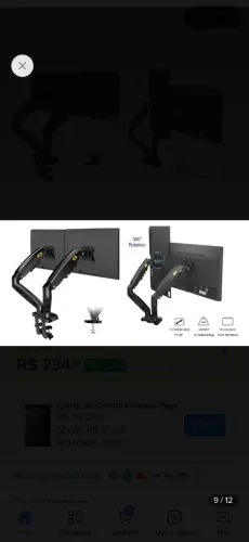 Suporte para dois monitores NB