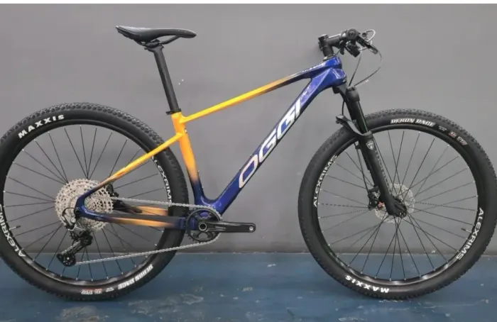 Bike OGGI carbono TM 19 kit deore 12 velocidade freio hidráulico suspensão manitou bost 