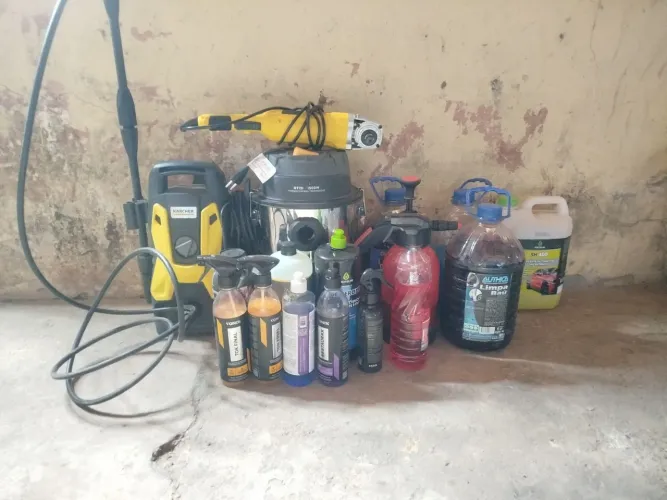 Produtos e máquinas para lava jato