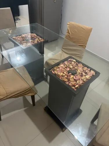Mesa de vidro grande