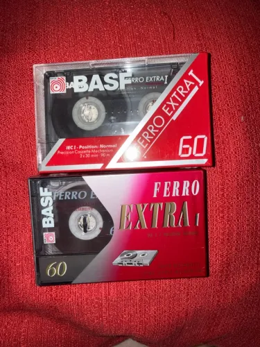 kit 2 fitas cassete BASF ferro extra 60