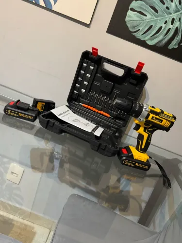 Furadeira Parafusadeira 48V Sem Fio | 2 Baterias + Kit Completo Com maleta Multifuncional