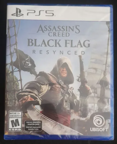 Jogo Assassins Creed Black Flag Resynced Ps5 Novo Lacrado