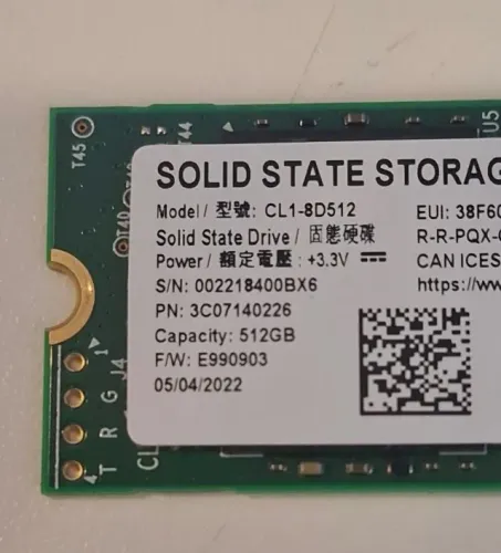 SSD Nvme 512gb Seminovo (95% Saúde)