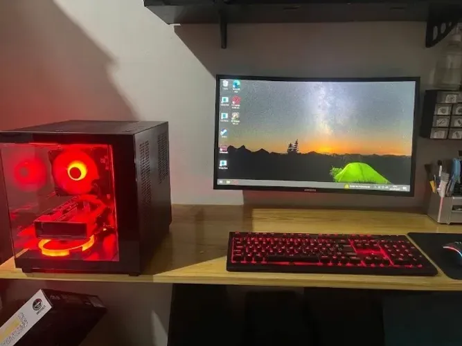 PC GAMER INTEL I7 8700K .2 X 8GB 16 GB , RX 570 4GB !! EM PERFEITO ESTADO DE USO