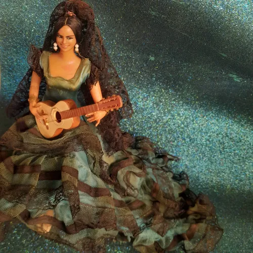 Boneca espanhola vintage colecionável marca Marin Chiclana