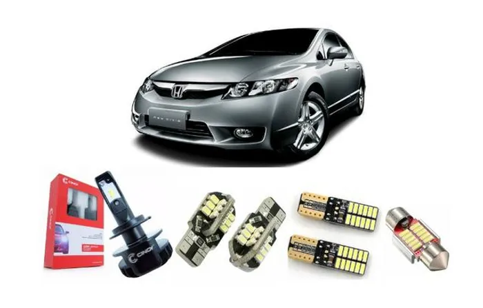 Kit Lâmpadas Led Premium Completo Honda New Civic