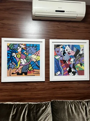 2 quadros decorativos 83x83