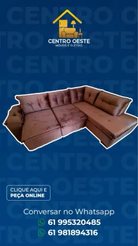 Sofa retratril reclinavel de canto 2.05/2.73 marrom