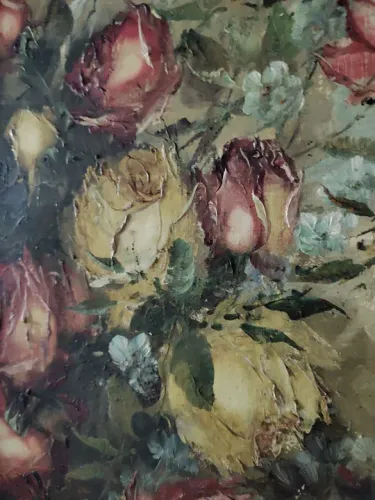 90cm x 70cm Óleo assinado quadro