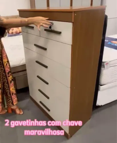 Cômoda 7 gavetas com chave / entrega imediata 