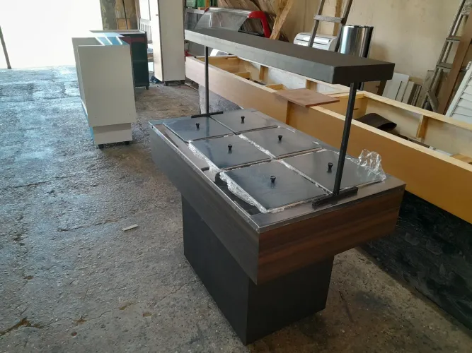 Mesa termica 6 cubas