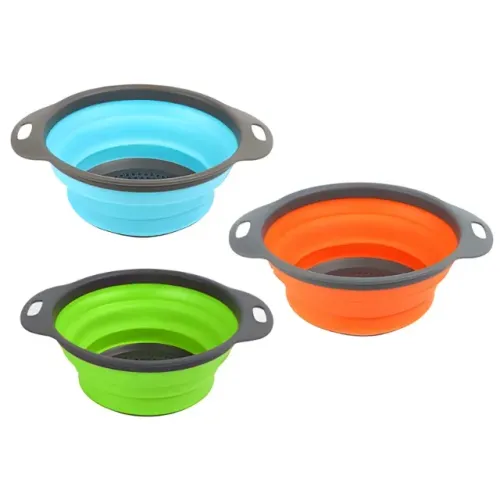 Escorredor de Alimentos 19x24cm Retrátil em Silicone