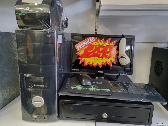 Kit PDV Completo Sem Sistema Dual Impressora Bematech Garantia e NF