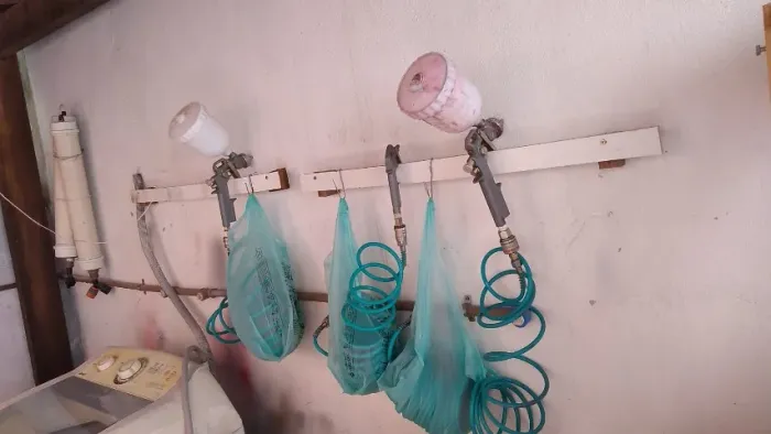 5 Mangueiras em espiral para pintura Stels - cor verde