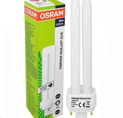 10 Lâmpadas Compactas 18w 1200lm 127/220v Branco Neutro - OSRAM