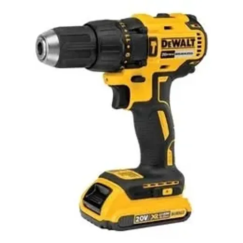 PARAFUSADEIRA/FURADEIRA 20V DEWALT 1/2 POL ATOMIC MOTOR BRUSHLESS C/ 2 BATERIAS 2 AH + BOL
