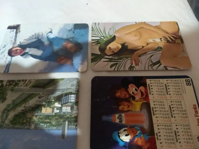 Calendário de bolso antigo.