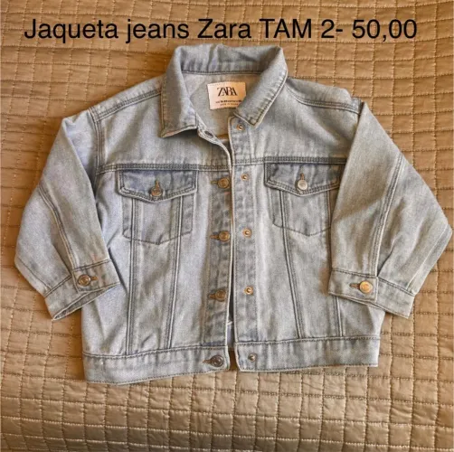 Jaqueta Jeans Zara TAM 2 perfeita