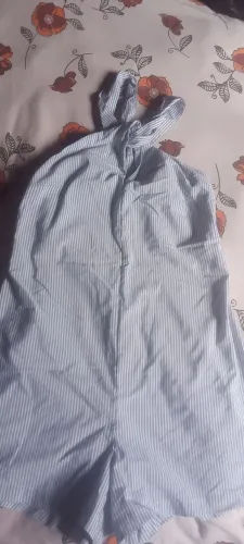 Macacão listrado feminino