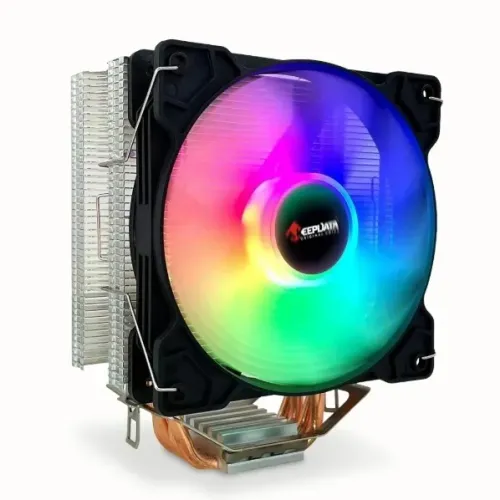 Air Cooler CPU Keepdata KD-P4RGB, RGB, Preto, 120MM, INTEL , AMD, XEON