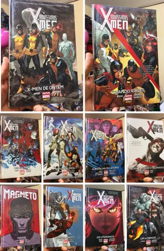 Novíssimos X men, fabulosos x men lote 10 hqs capa dura 
