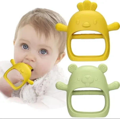 Brinquedo de Silicone de morder para bebê 