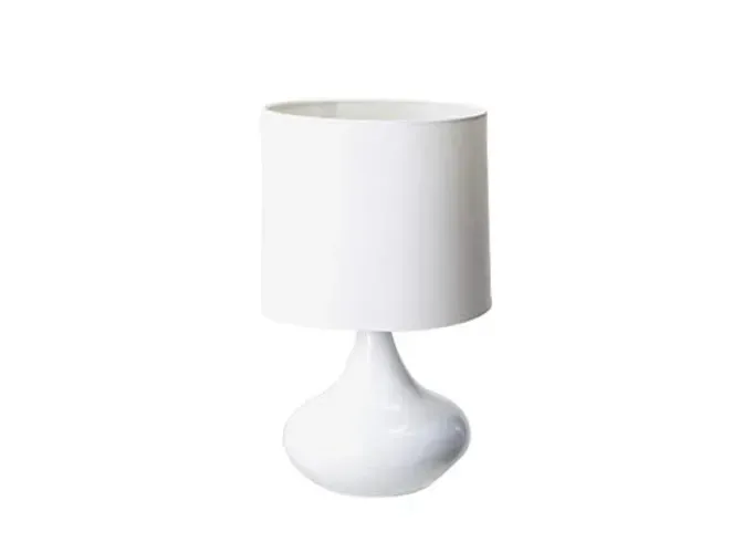 Abajur Branco Moderno - Kit com 2 (Par)
