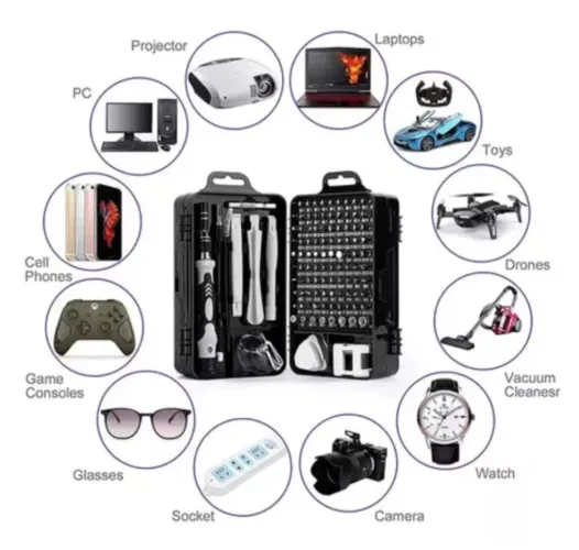 Kit de Ferramentas de Precisão 115 em 1