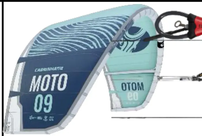 KITE MOTO 2022 12M - branco com azul C/BARRA 