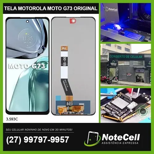 Tela Display Para Moto G73 Original 3.593C - Instalação Expressa Em 30 Minutos!