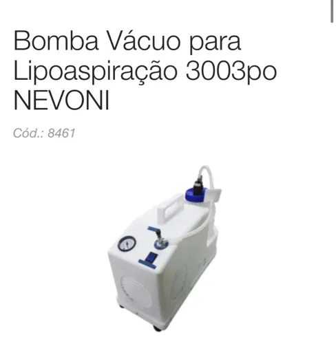 Bomba para lipoaspiração 