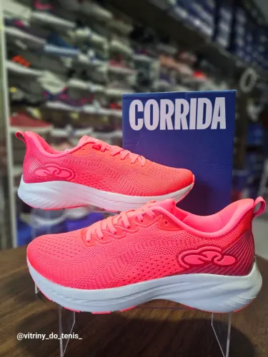Tênis Olympikus Corrida Rosa-NÚMERAÇAO 41