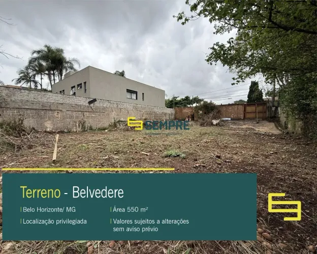 Terreno para aluguel, Belvedere - Belo Horizonte/MG