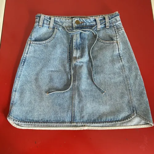 Saia Jeans Youcom Cintura Alta