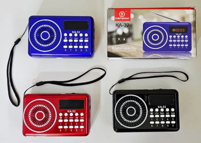 Rádio Portátil KA-32 Bluetooth | Várias Cores