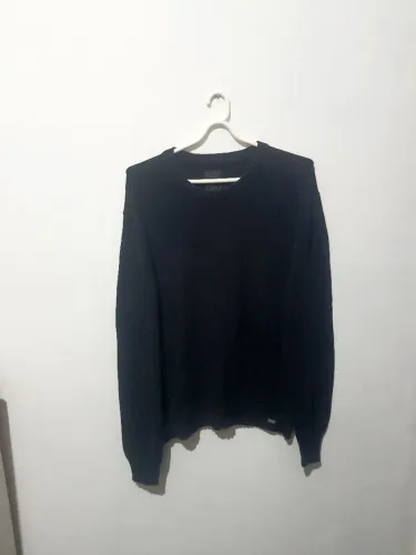 Blusa de lã preta GG