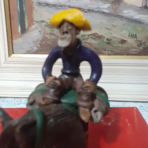 Bibelô antigo- velho boiadeiro chapéu